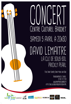 Affiche du 1er concert en partenariat avec le Centre Culturel Baschet