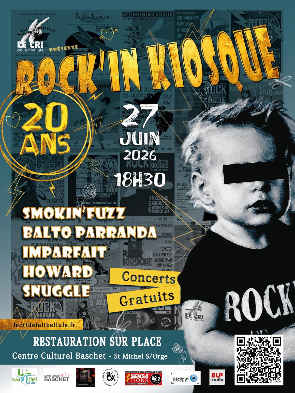 Affiche du 20ème Rock'in Kiosque
